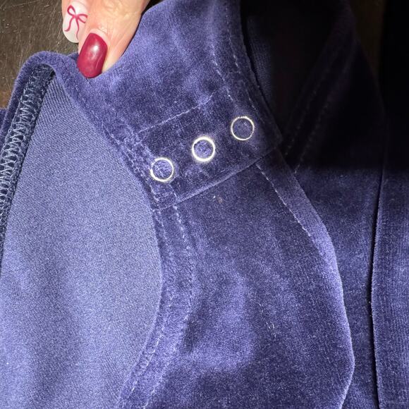 Vintage James Allen New York Navy Velour Body Suit - LIKE NEW!! Medium Womens - Picture 4 of 6